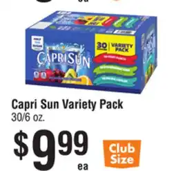 Smart & Final Capri Sun Variety Pack offer
