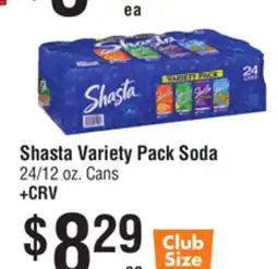 Smart & Final Shasta Variety Pack Soda offer