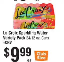 Smart & Final La Croix Sparkling Water Variety Pack offer