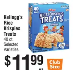 Smart & Final Kellogg's Rice Krispies Treats offer