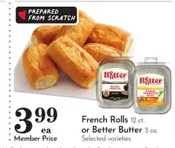 Pavilions French Rolls 12 ct. or Better Butter 3 oz offer