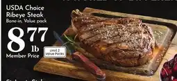 Pavilions USDA Choice Ribeye Steak offer