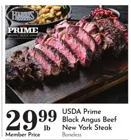 Pavilions USDA Prime Black Angus Beef New York Steak offer