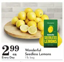 Pavilions Wonderful Seedless Lemons offer