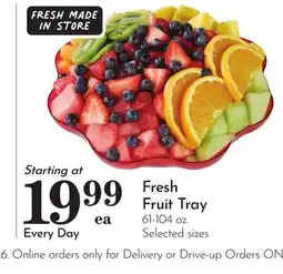 Pavilions Fresh Fruit Tray offer