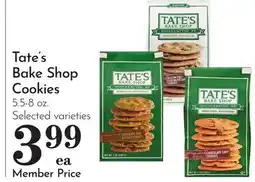 Pavilions Tate's Bake Shop Cookies offer
