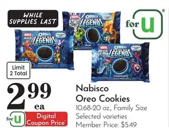 Pavilions Nabisco Oreo Cookies offer