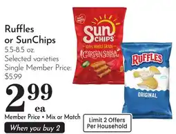 Pavilions Ruffles or SunChips offer