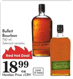 Pavilions Bulleit Bourbon offer
