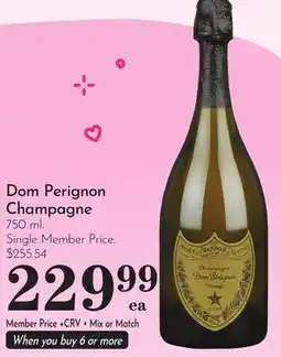 Pavilions Dom Perignon Champagne offer