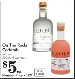 Pavilions On The Rocks Cocktails offer