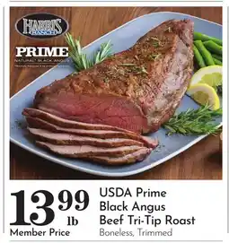 Pavilions USDA Prime Black Angus Beef Tri-Tip Roast offer