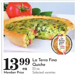 Pavilions La Terra Fina Quiche offer