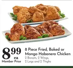 Pavilions 8 Piece Fried, Baked or Mango Habanero Chicken offer