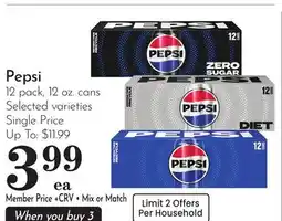 Pavilions Pepsi offer