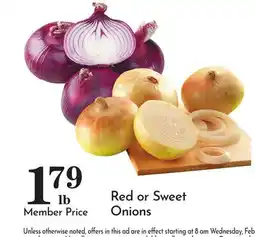 Pavilions Red or Sweet Onions offer