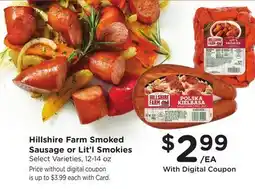 Ralphs Hillshire Farm Smoked Sausage or Lit'l Smokies offer