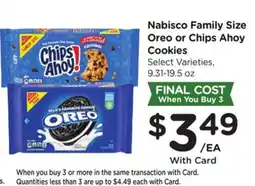 Ralphs Nabisco Family Size Oreo or Chips Ahoy Cookies offer