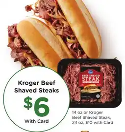 Ralphs Kroger Beef Shaved Steaks offer