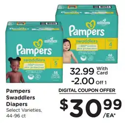 Ralphs Pampers Swaddlers Diapers offer