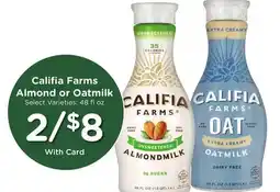 Ralphs Califia Farms Almond or Oatmilk offer