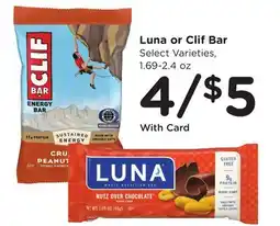 Ralphs Luna or Clif Bar offer