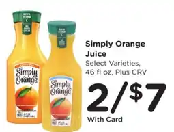 Ralphs Simply Orange Juice offer