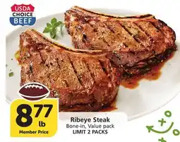Albertsons Ribeye Steak offer