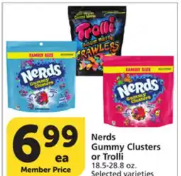 Albertsons Nerds Gummy Clusters or Trolli offer
