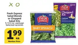 Albertsons Fresh Express Salad Blends or Chopped Salad Kits offer