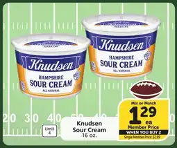 Albertsons Knudsen Sour Cream offer