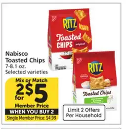 Albertsons Nabisco Toasted Chips offer