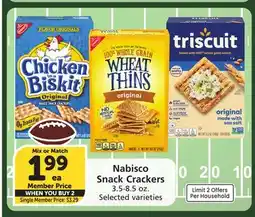 Albertsons Nabisco Snack Crackers offer