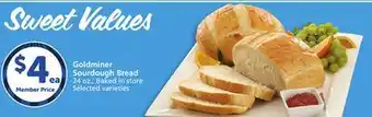 Albertsons Goldminer Sourdough Bread offer