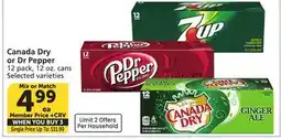 Albertsons Canada Dry or Dr Pepper offer