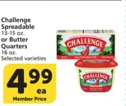 Albertsons Challenge Spreadable 13-15 oz. or Butter Quarters 16 oz offer