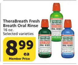 Albertsons TheraBreath Fresh Breath Oral Rinse offer