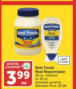 Albertsons Best Foods Real Mayonnaise offer