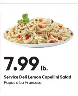 Stater Bros Service Deli Lemon Capellini Salad offer