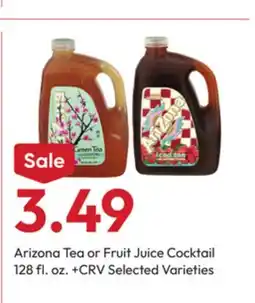 Stater Bros Arizona Tea or Fruit Juice Cocktail offer