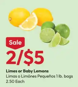 Stater Bros Limes or Baby Lemons offer