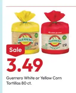 Stater Bros Guerrero White or Yellow Corn Tortillas offer