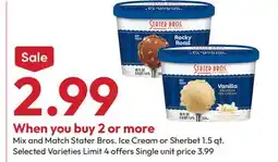 Stater Bros Stater Bros. Ice Cream or Sherbet offer