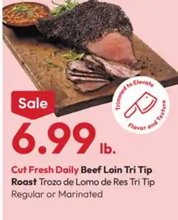 Stater Bros Cut Fresh Daily Beef Loin Tri Tip Roast offer