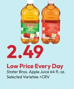 Stater Bros Stater Bros. Apple Juice offer