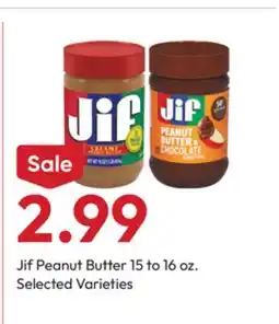 Stater Bros Jif Peanut Butter offer