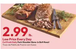 Stater Bros Pork Shoulder Bone-In Butt Roast offer