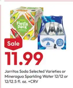Stater Bros Jarritos Soda Selected Varieties or Mineragua Sparkling Water offer