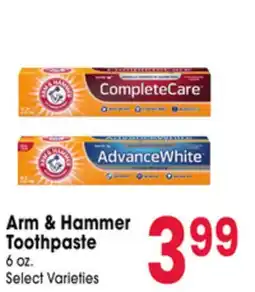 Jewel-Osco Arm & Hammer Toothpaste offer