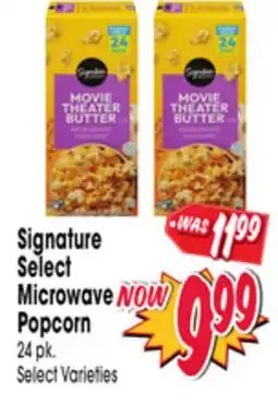 Jewel-Osco Signature Select Microwave Popcorn offer